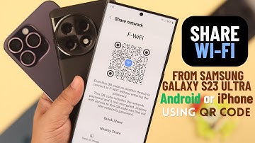 Samsung Galaxy: Share WIFI Password Through QR Code! [Android or iPhone]