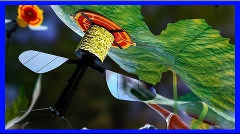 Video: flylike robot uses static electricity to stick to ceilings