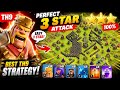 TH9 PERFECT 3 STAR ATTACK 😱 | Best TH9 War Strategy | Clash of Clans #shorts #viral #clashofclans