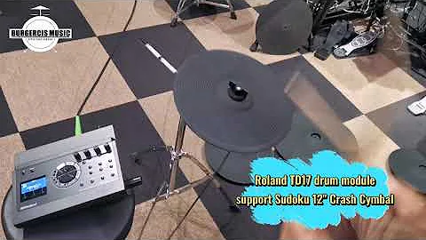 Roland TD17 module support 12" electronic crash cymbal
