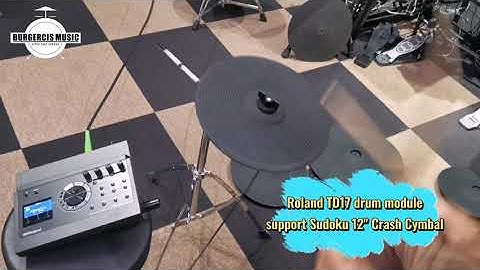 Roland TD17 module support 12" electronic crash cymbal