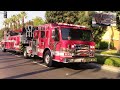 Anaheim Fire and Rescue NEW Truck 3 Engine 3 and Ambulance 3 (Reserve) Responding