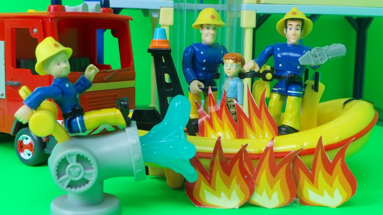 🚒 🔥Fireman Sam Rescue Neptune Unboxing and Norman STUCK !! Story - YouTube