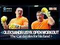 oleksandr usyk dazzles during public workout ahead of furyusyk  ringoffire