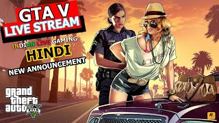 GTA V Hindi Livestream | NEW CHANNEL ANNOUNCEMENT | INDIA |  #ILG | #shaggyblaze