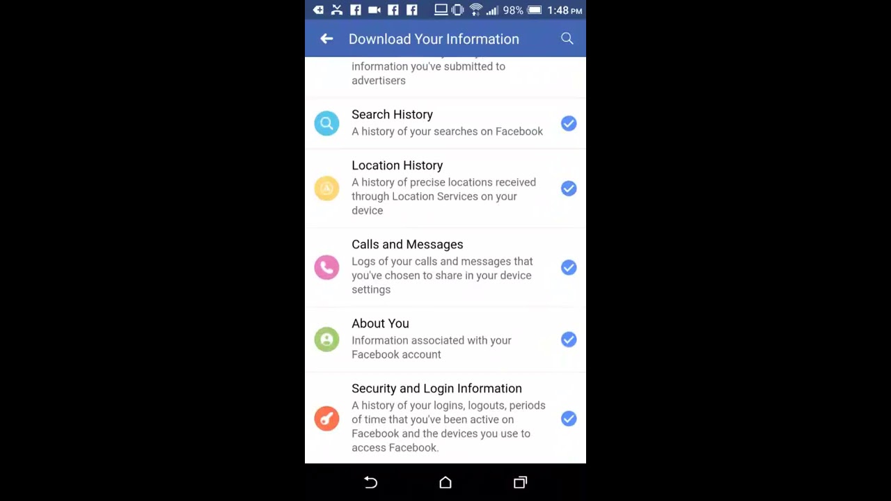 How to Download Facebook Data on iPhone and Android Mobile Devices - UPDATED