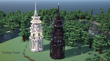 [マイクラ]ファンタジーな塔の作り方[Minecraft][tutorial][Tower]