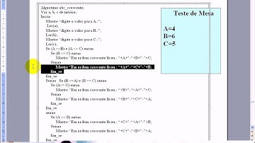 aula 1061 Algoritmos e Logica de programação   Exerc SE abc crescente Algoritmo II