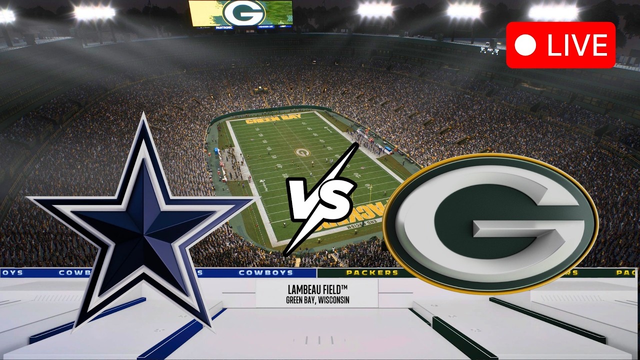 🔴 LIVE 🏈  Cowboys @ Packers / NFL Sunday Night Football / Madden 27 Simulation!