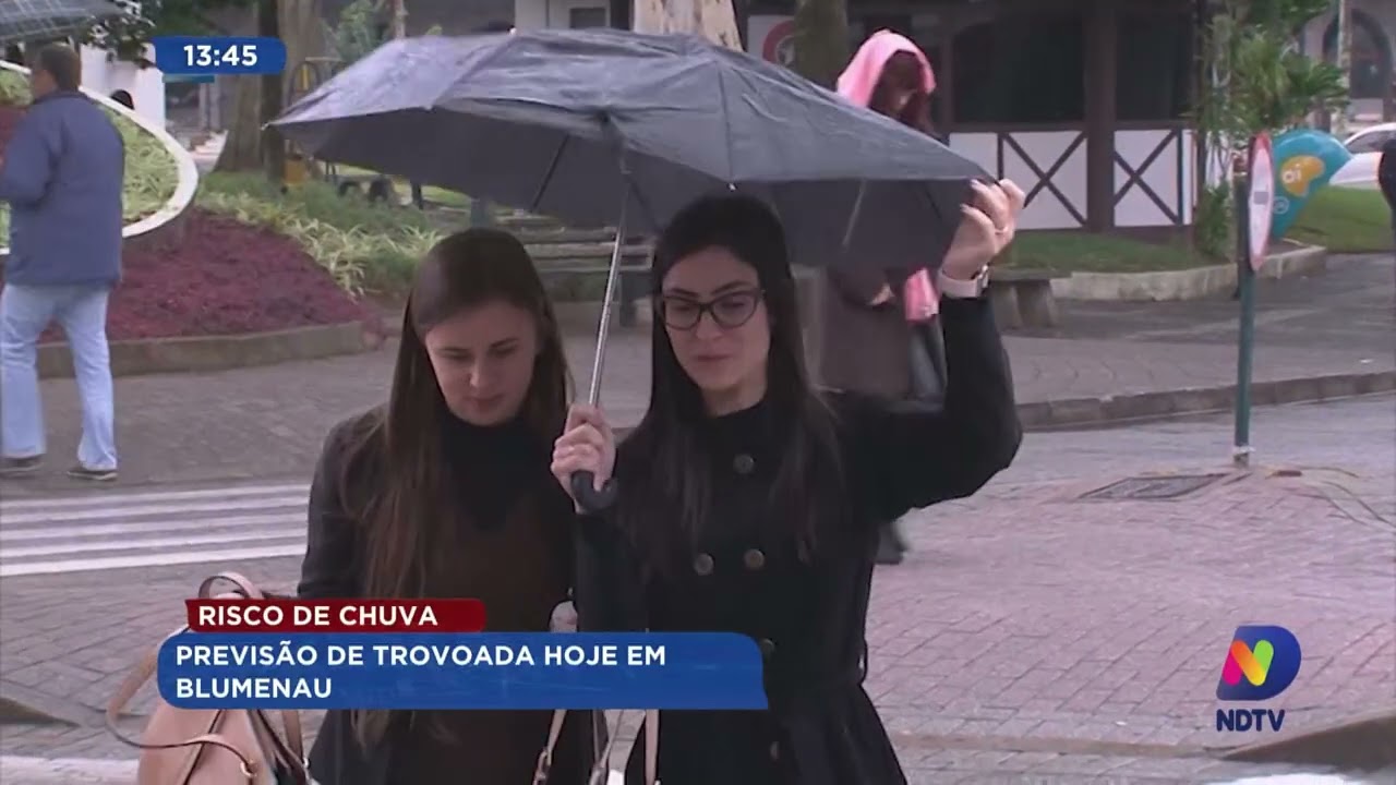 Risco de Chuva: Previsão de trovoada em Blumenau hoje