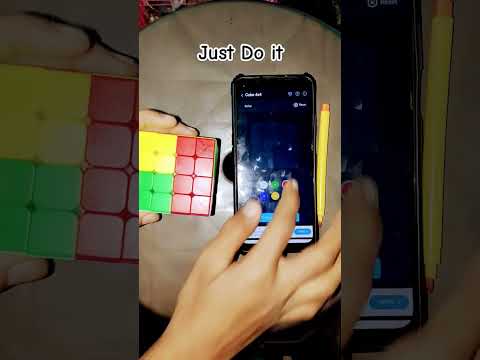 4 by 4 Rubiks cube solve with AI solver app solver app How to solve 4 by 4 Rubikscubesolve #shorts