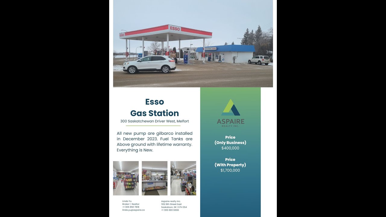 Esso Gas Station Melfort For Sale YouTube