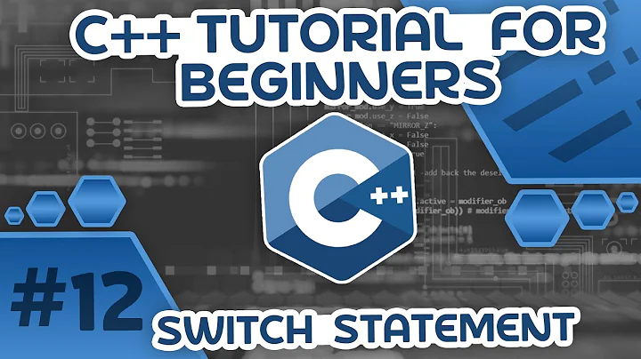 Learn C++ With Me #12 - Switch Statement