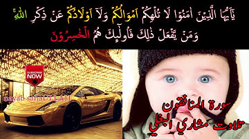 سورة المنافقون كاملة - مشاري البغلي