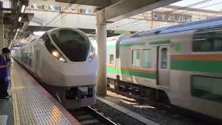 JR東日本E657系水カツK8編成5M常磐線特急ひたち5号いわき行き日暮里駅(JJ02)通過