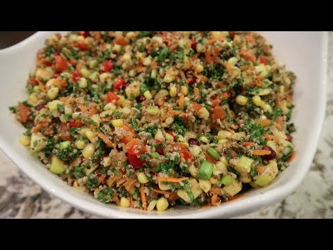 Vegan Quinoa Kale Salad | Healthy Salad Recipe