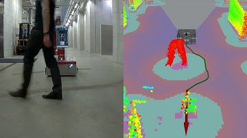 Autonomous Indoor Navigation for an UGV: Replanning due to Dynamic Obstacle