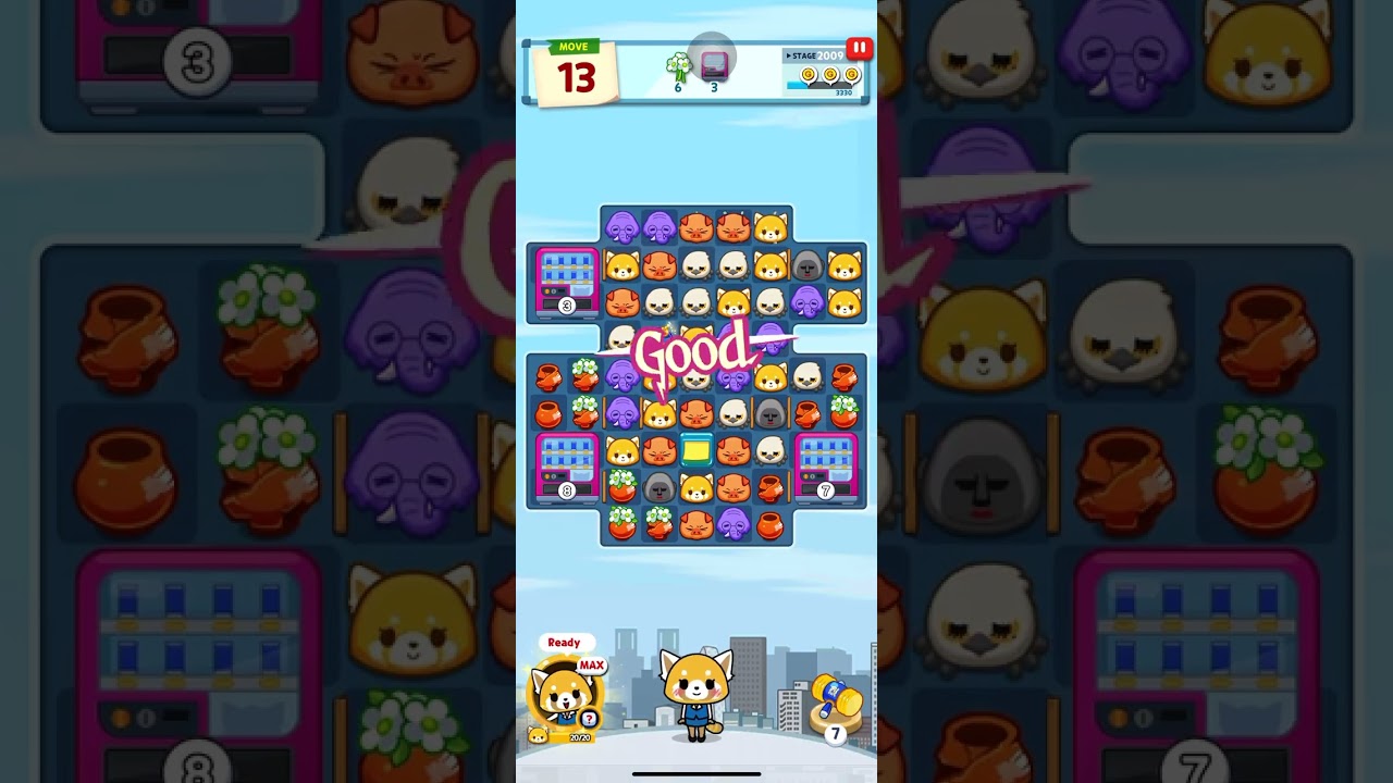 Aggretsuko Puzzle Game : Stage 2009