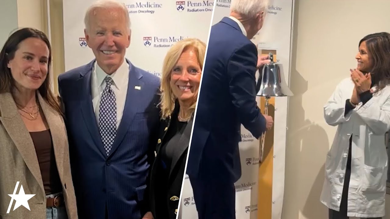 See Joe Biden Ring Bell After Finishing Cancer Treatment