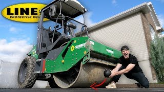 CAN LINE-X SURVIVE A ROAD ROLLER? (LINE-X EXPERIMENT) As Seen On TV Test!