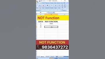 not function #shorts #excel #not #notgate #logicgate #viralvideo #viralreels #excelfunction #reels