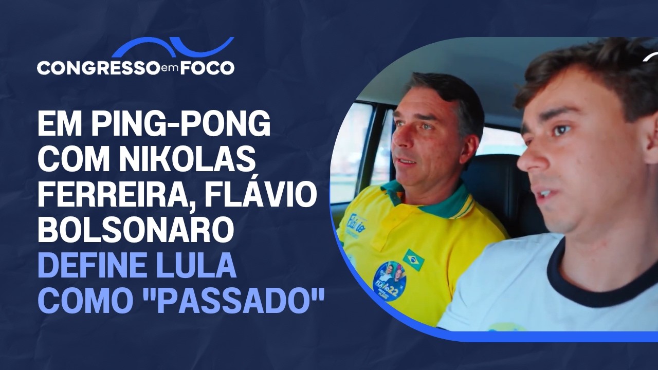 Em ping-pong com Nikolas Ferreira, Flávio Bolsonaro define Lula como "passado"