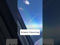 Artemis II Launch Seen from Plane. #aviations #space #rocket