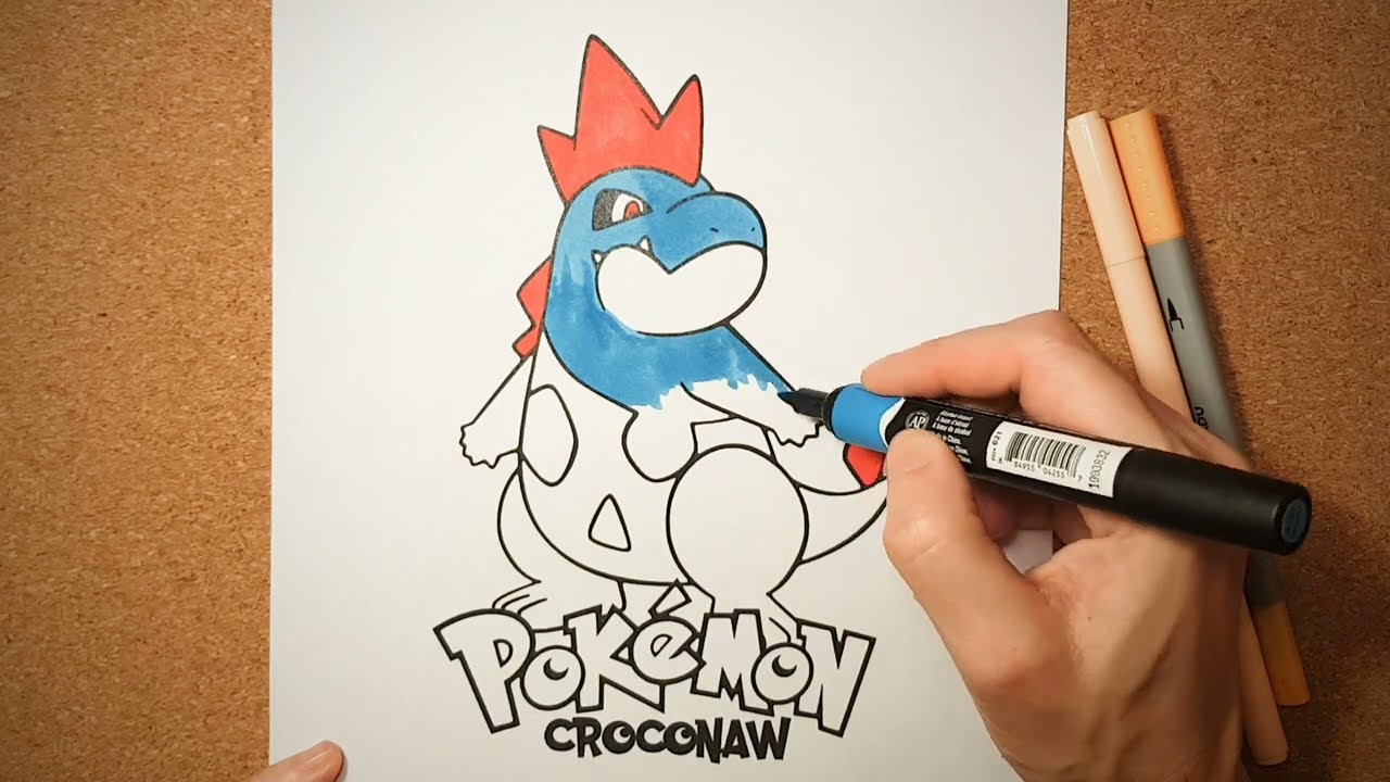 AniaKoloruje Dla Maluszk w How To Color POKEMON CROCONAW Jak AniaKoloruje Dla Maluszk w How To Color POKEMON CROCONAW Jak