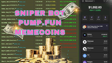 Best Auto Sniper Bot Solana | Snipe Pump Fun memecoins with Arbitrage MEV Trading bot