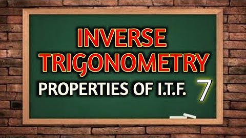 inverse trigonometry class 12 - amit ranjan mathematics | rd sharma exercise 4.13 class12