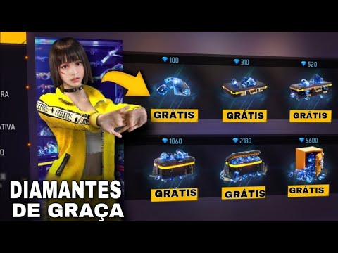 CORRE ! GOOGLE PLAY LIBEROU 1200 DIAMANTES DE GRAÇA NO FREE FIRE