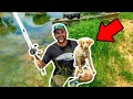 Taking My NEW PUPPY Fishing for the FIRST TIME!!! (Her New PB)