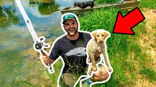 Taking My NEW PUPPY Fishing for the FIRST TIME!!! (Her New PB)