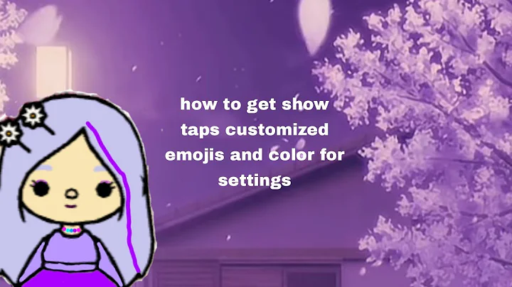 how to get show taps customized emojis and color for settings