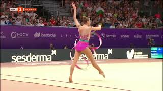 Сребърен медал за Боряна Калейн - лента - Световно първенство по художествена гимнастика 2023
