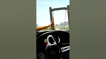 OMG BMW M5 F90 FLIES OVER A BROKEN BRIDGE #shorts