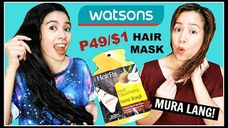 Trying Affordable Watsons Hair Products- HairFix Deep Repair Intense  Straight Review - YouTube