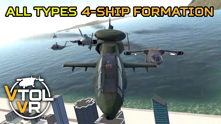 Formation Flight with all 4 Aircraft Types in VTOL VR (with celebrity guest Buddy Spike)