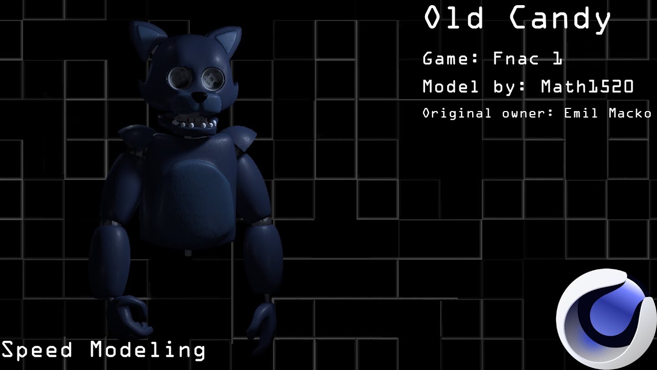 C4d Fnaf Fnac Speed Modeling Old Candy Full Body Part 2 Youtube - fnac old candy roblox