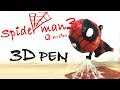 3D pen Art creation spiderman 3 2019 marvel spider man 3