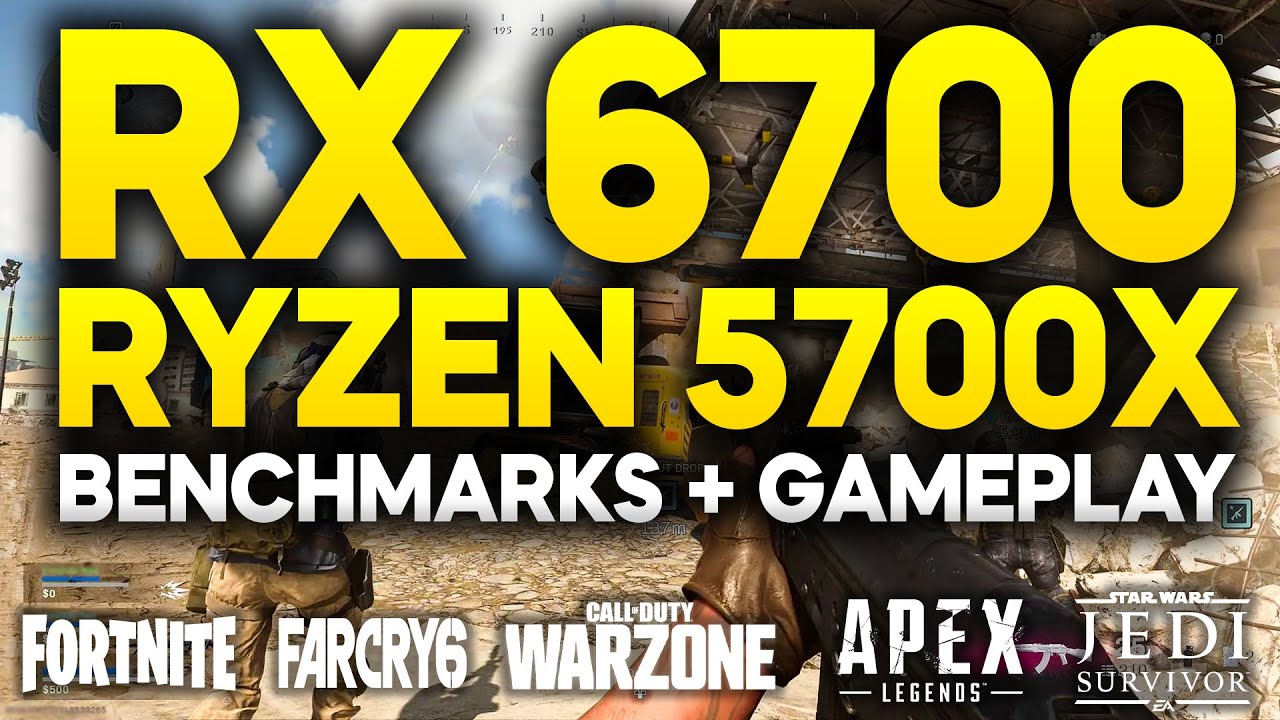 Ryzen 5700X + RX 6700 Benchmarks | 6 Games Tested 1440P - YouTube