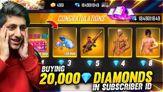 Buying 20,000 Diamonds & Dj Alok In Subscriber 🤑Id Got 10,000 Diamond In Crates - Garena Free Fire screenshot 3