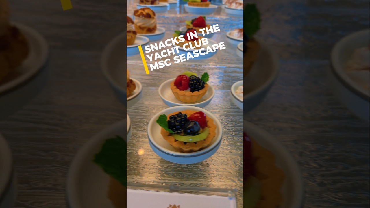 snackin in the #msc #yachtclub on #mscseascape @msccruises