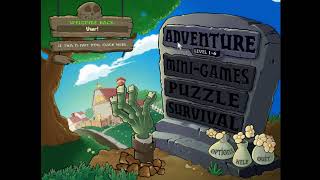 Plants Vs Zombies (Pc, 2008) - Level 1-1 To 1-10 Gameplay