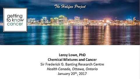 Leroy Lowe, PhD - Invited Lecture on Chemicals and...