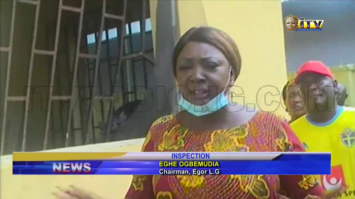 Egor Local Govt. Chairman, Eghe Ogbemudia visits vandalised skill acquisition centre, Evbareke