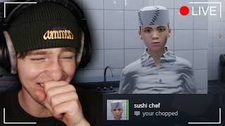 sushi horror game but my viewers can message me