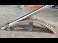 How To Make A Pipe Bender || Round Pipe Bending Tricks || Handmade Pipe Bending Tool