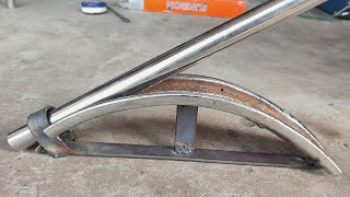 How To Make A Pipe Bender || Round Pipe Bending Tricks || Handmade Pipe Bending Tool