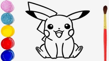How To Draw Pikachu | How To Turn H Into Pikachu, Easy Drawing | Pokemon..😊😊